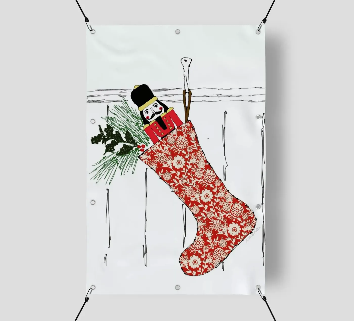 Stocking pvc-zeil van Nathys_illustration