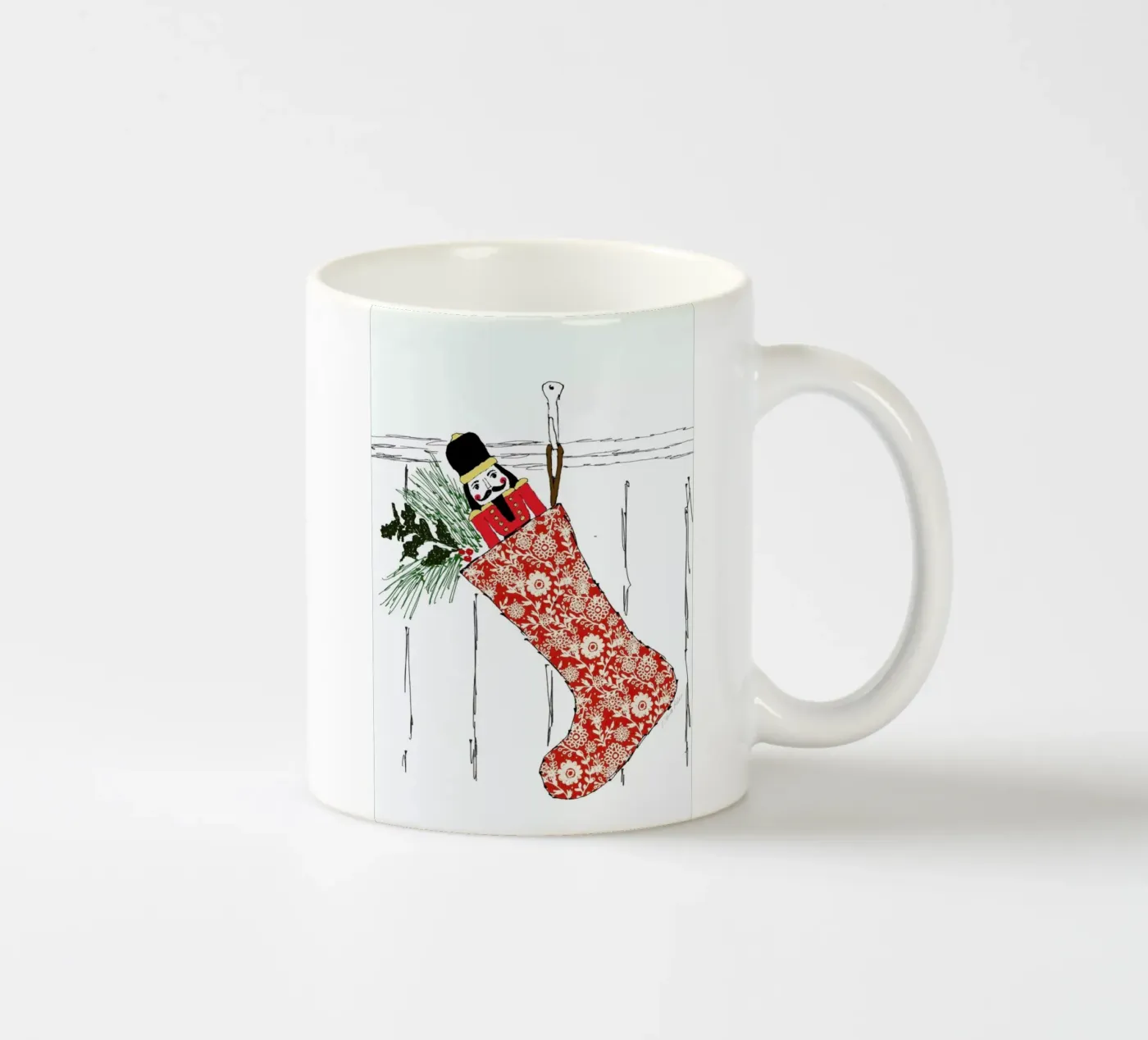 Stocking ceramic mug by Nathys_illustration