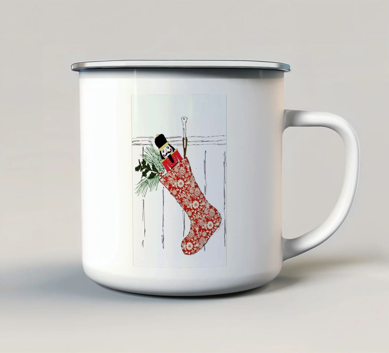 Stocking tazza in smalto da Nathys_illustration