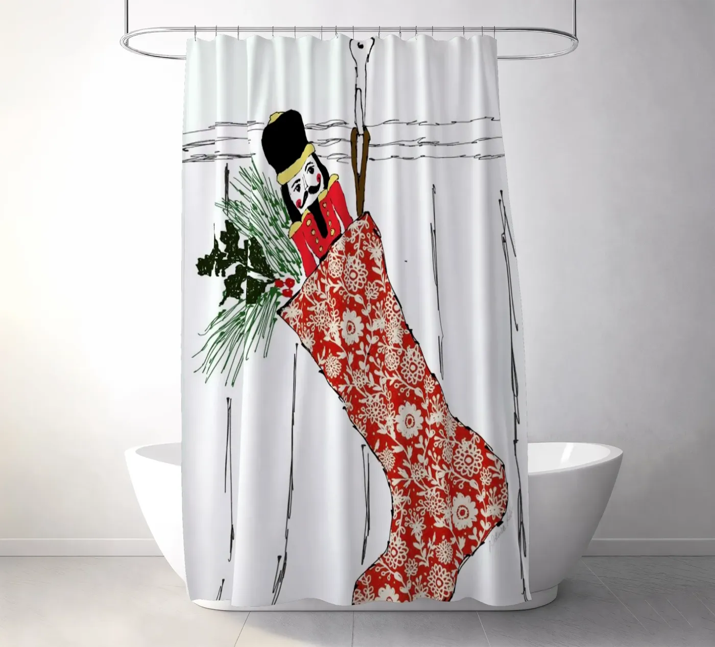 Stocking douchegordijn van Nathys_illustration