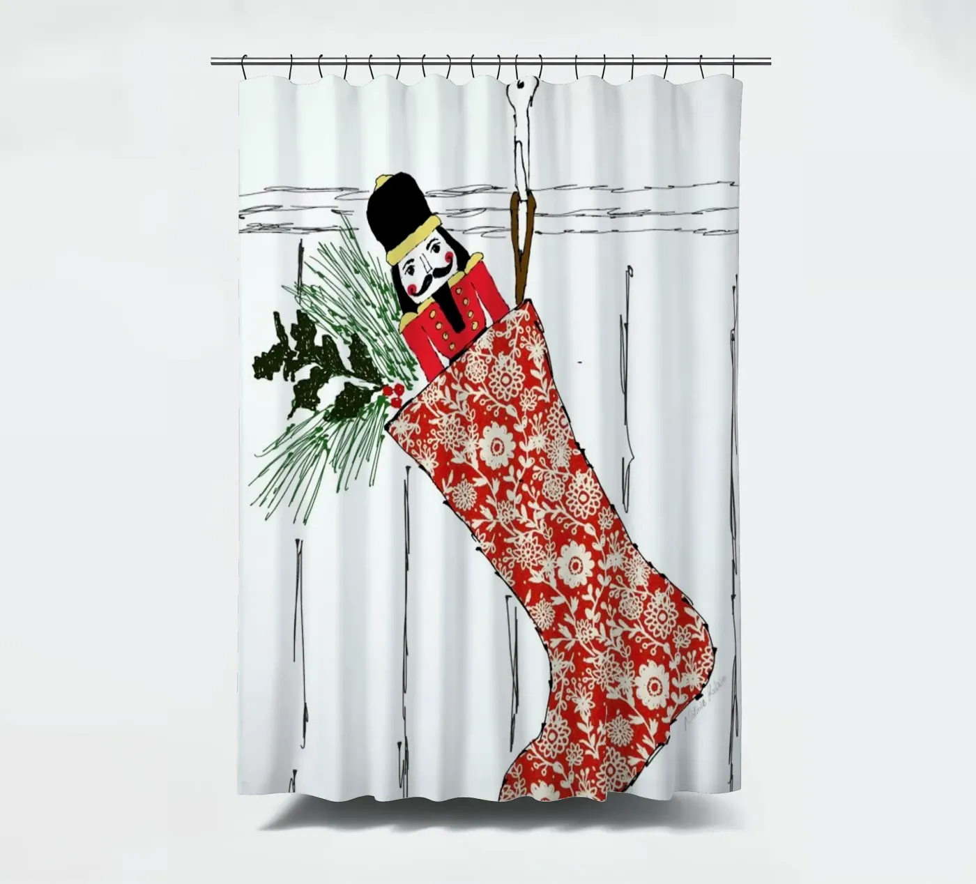 Stocking douchegordijn van Nathys_illustration