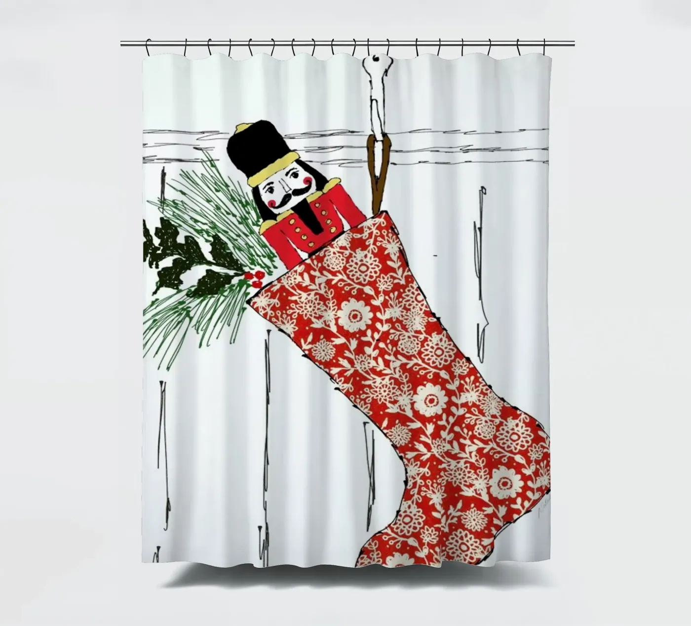 Stocking Duschvorhang von Nathys_illustration