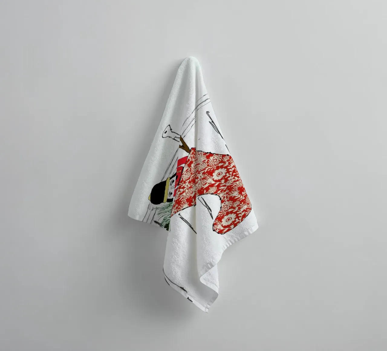 Stocking towel by Nathys_illustration