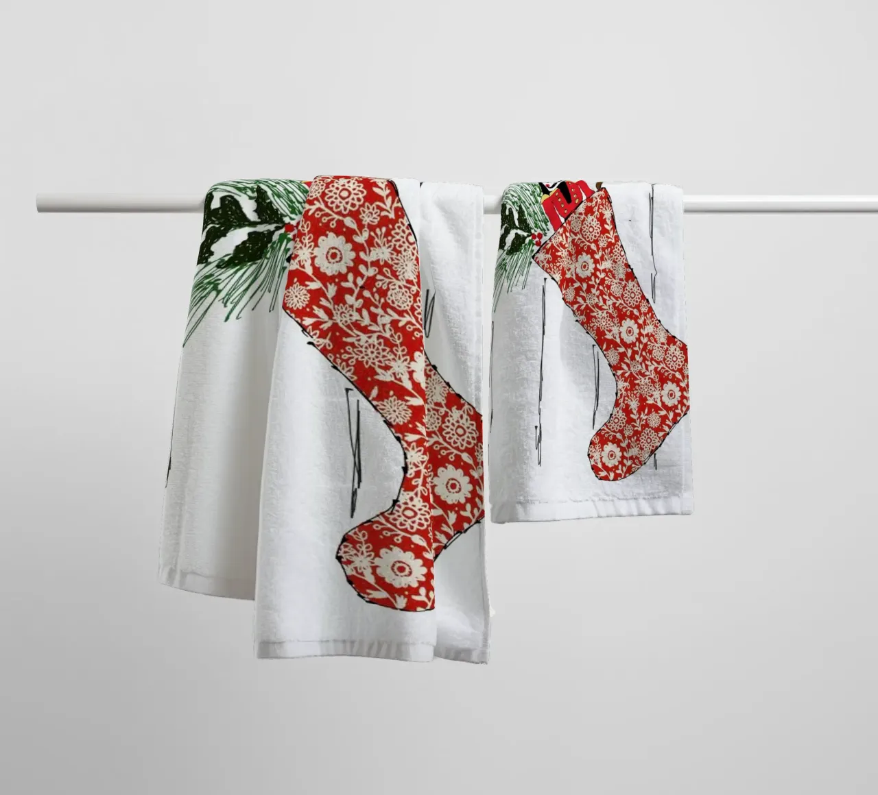 Stocking towel by Nathys_illustration