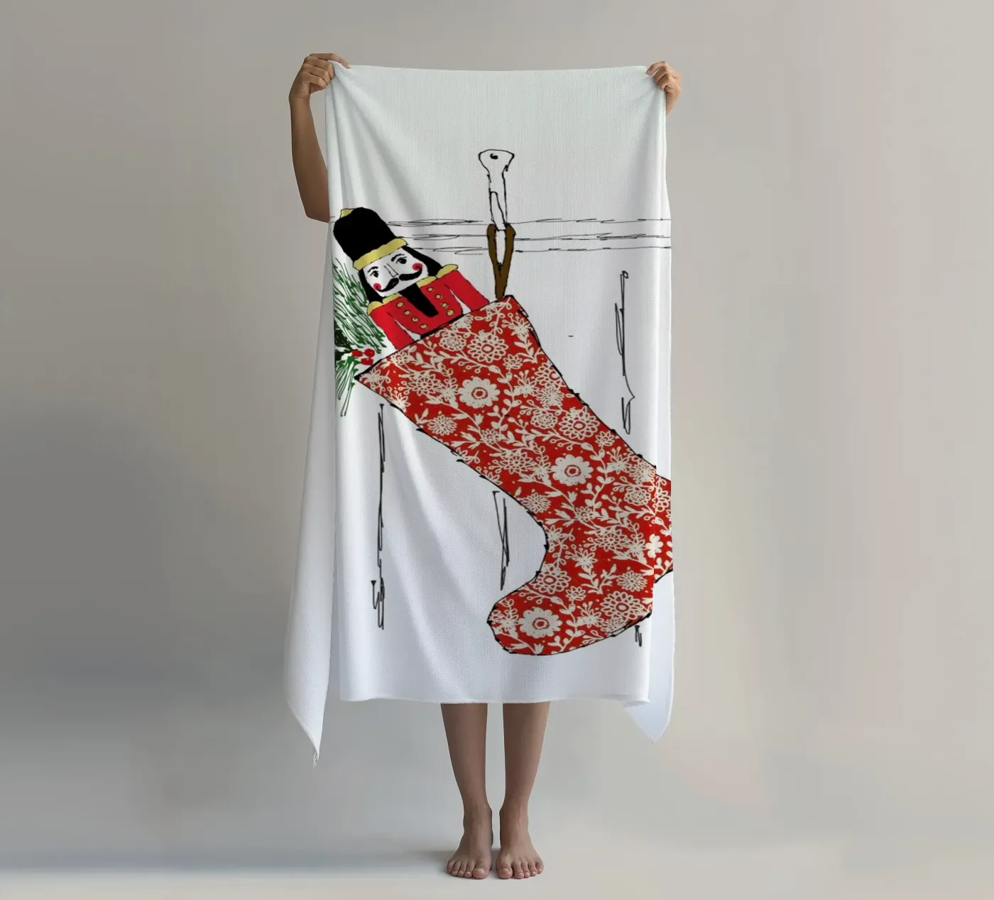 Stocking serviette de plage de Nathys_illustration