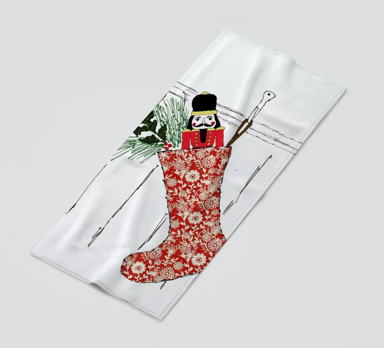 Stocking toalla de playa de Nathys_illustration