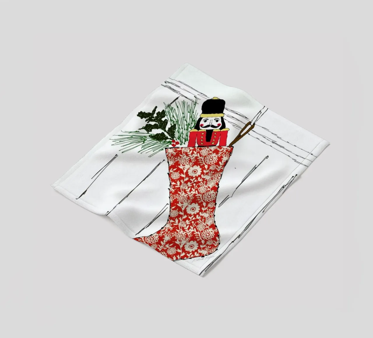Stocking plaid polaire de Nathys_illustration