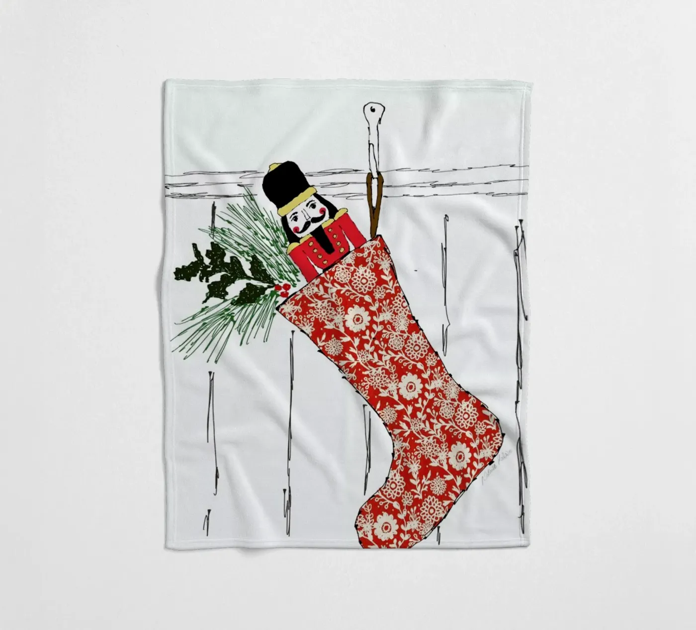 Stocking fleecedeken van Nathys_illustration