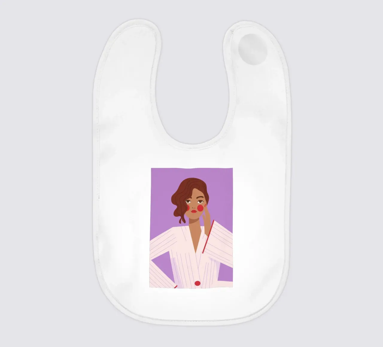 Confident Pose baby bib by Emery Kate