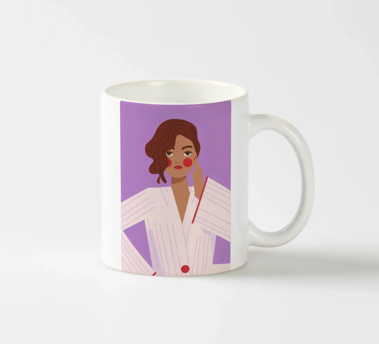 Confident Pose ceramic mug by Emery Kate