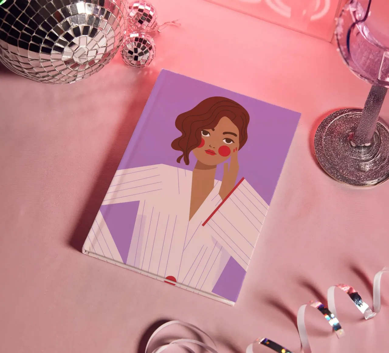 Confident Pose notebook by Emery Kate