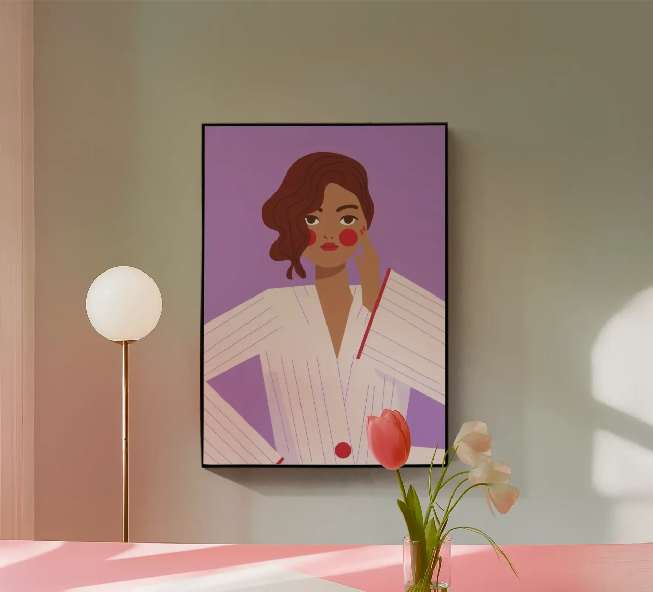 Confident Pose acrylic glass by Emery Kate