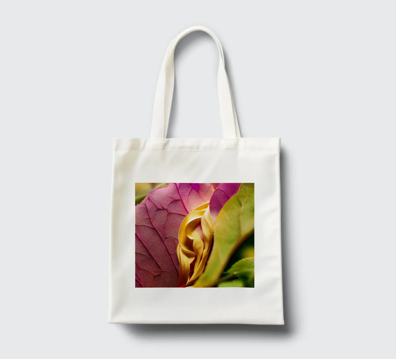 Macro Bougainvilea Flower borsa in juta da Bold Blooms