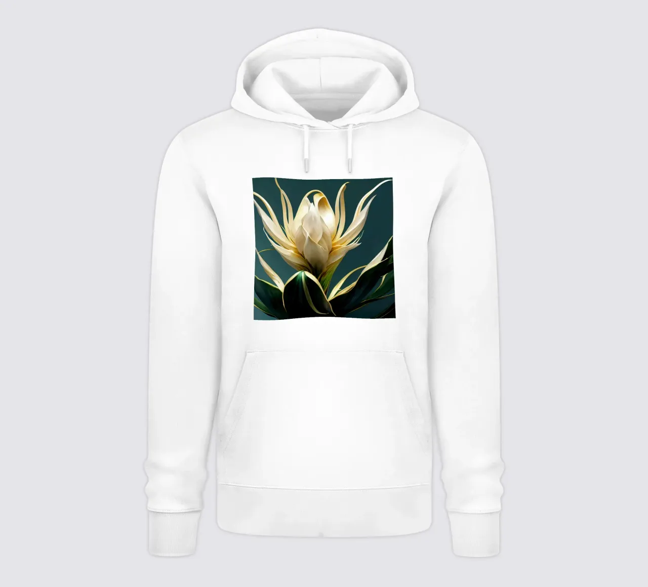 Fiore Macro Brahma Kamal felpa con cappuccio da Bold Blooms