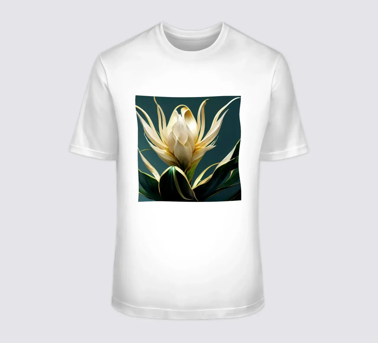 Fiore Macro Brahma Kamal t-shirt da Bold Blooms