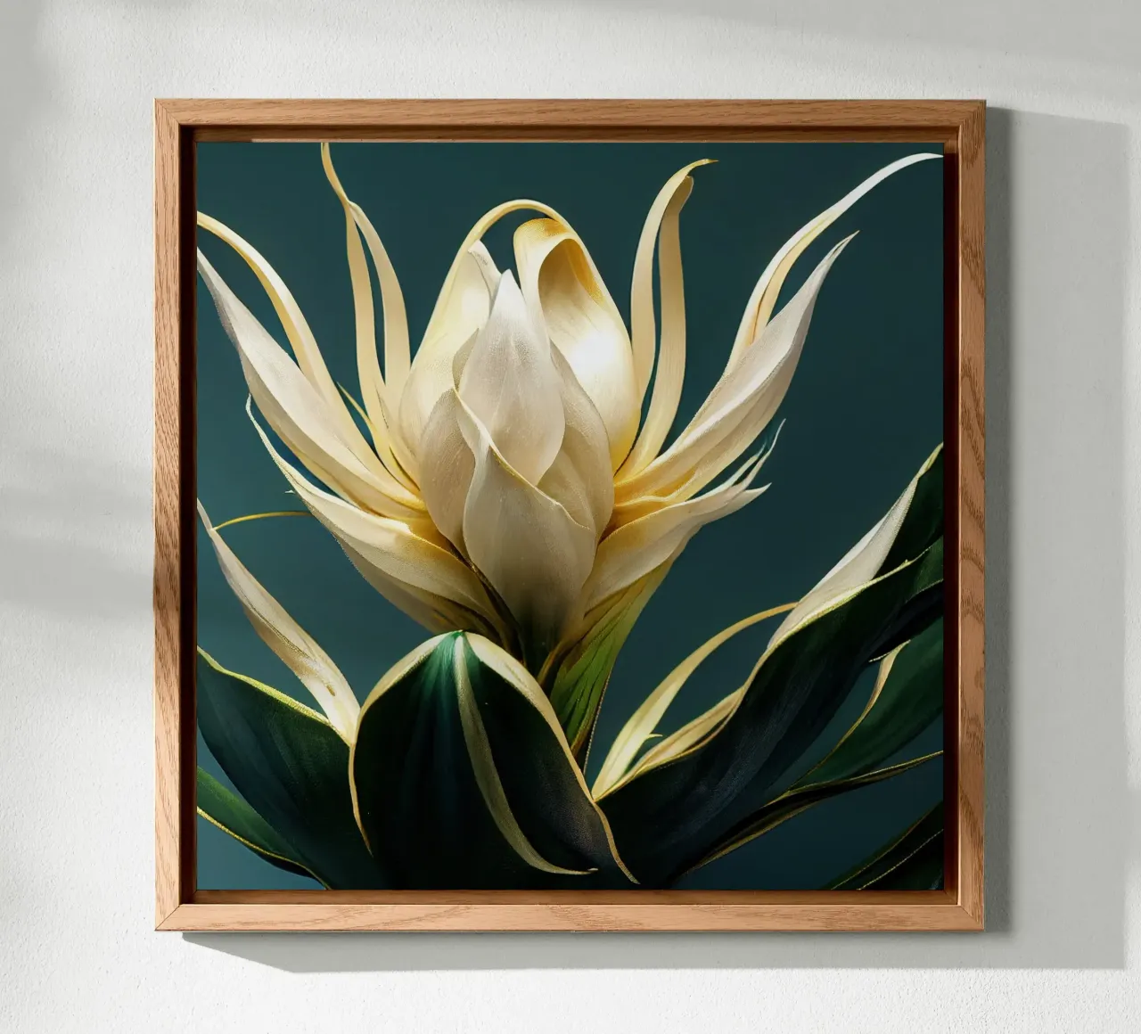 Fiore Macro Brahma Kamal alluminio dibond da Bold Blooms