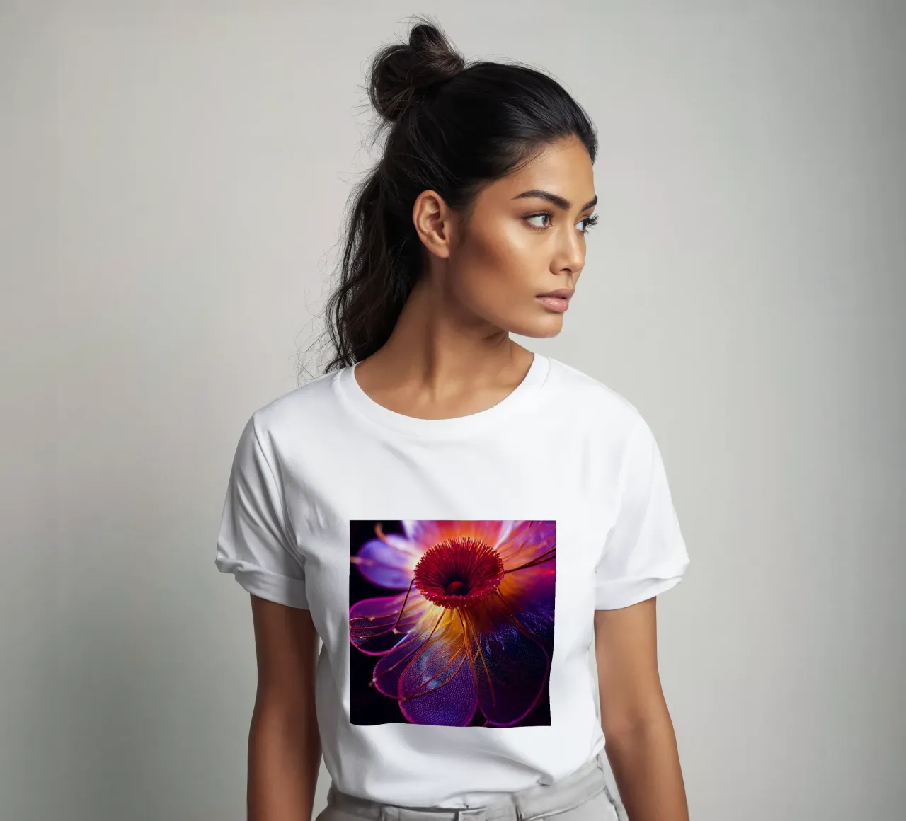 Macro fiore di drosera di Burmann t-shirt da Bold Blooms