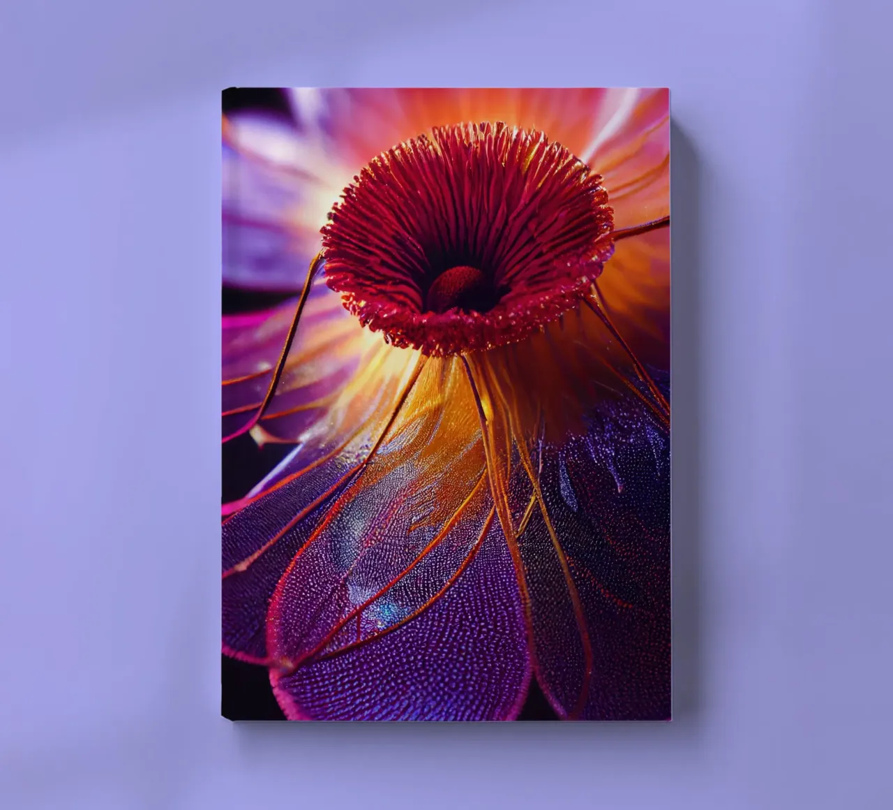 Macro Burmanns Sundew Flower notebook by Bold Blooms