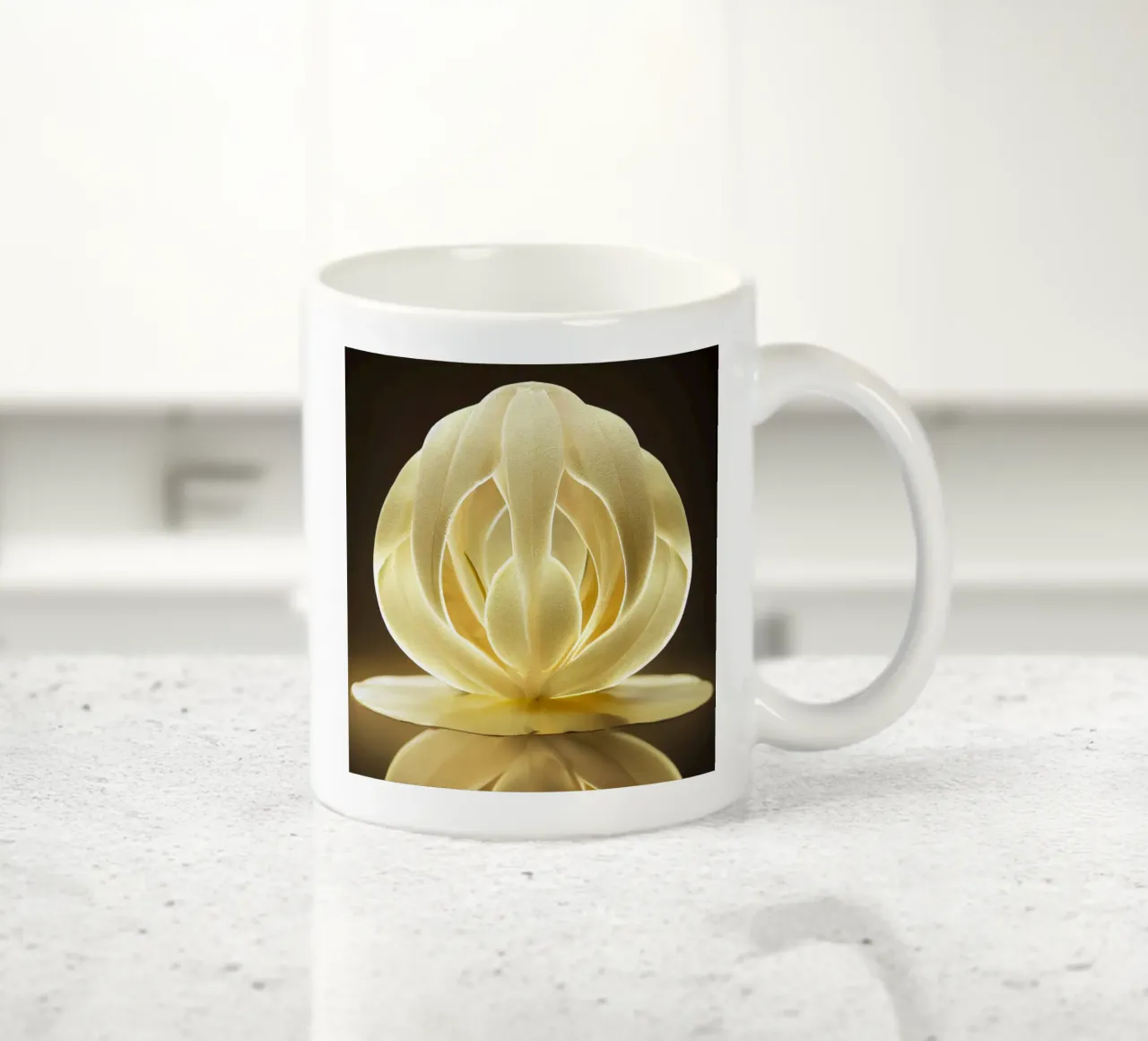 Macro fleur de mauve mug en céramique de Bold Blooms