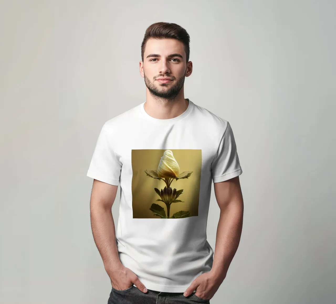 Makro Grat Malve Blume T-Shirt von Bold Blooms