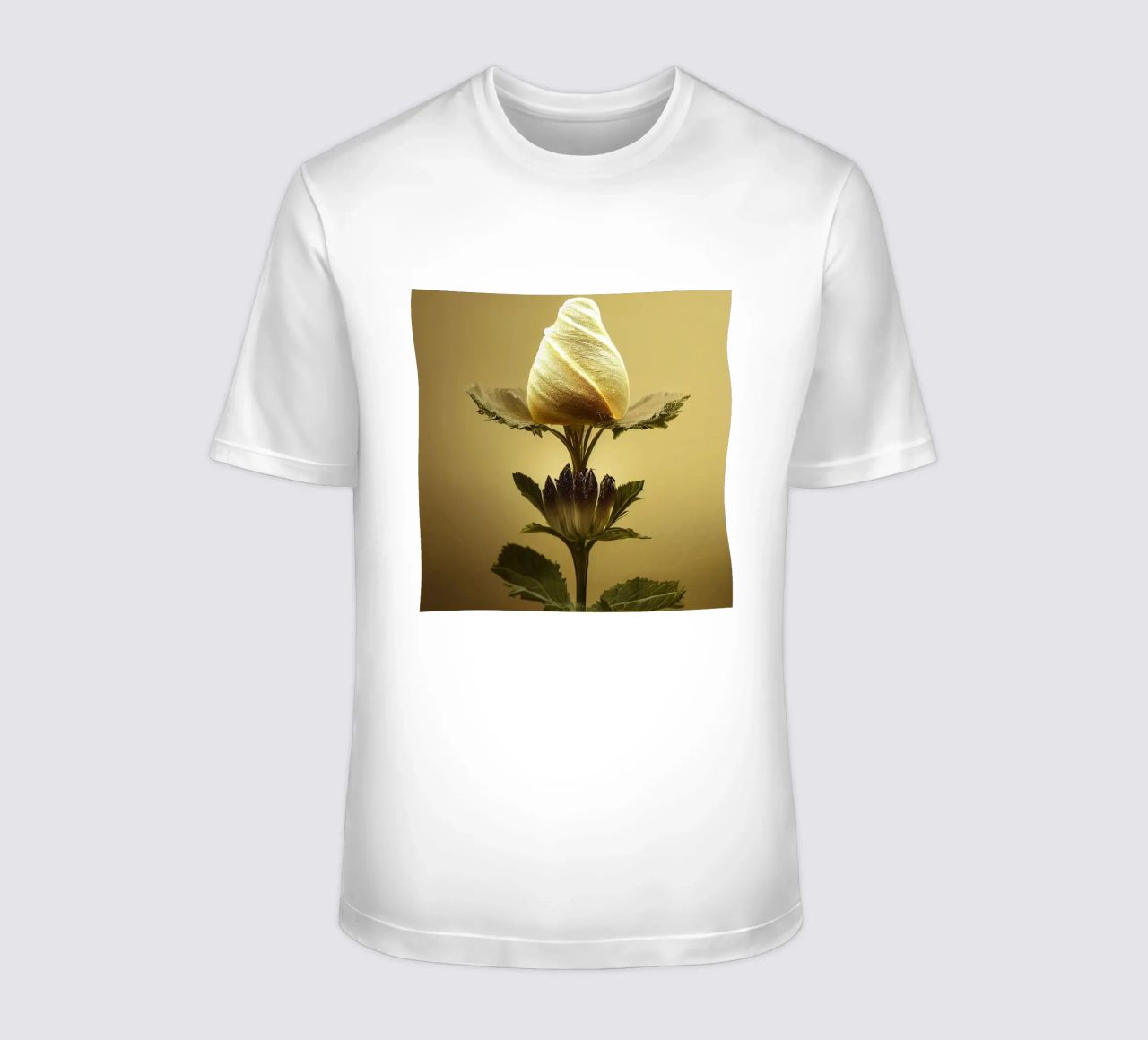 Macro bava di malva t-shirt da Bold Blooms