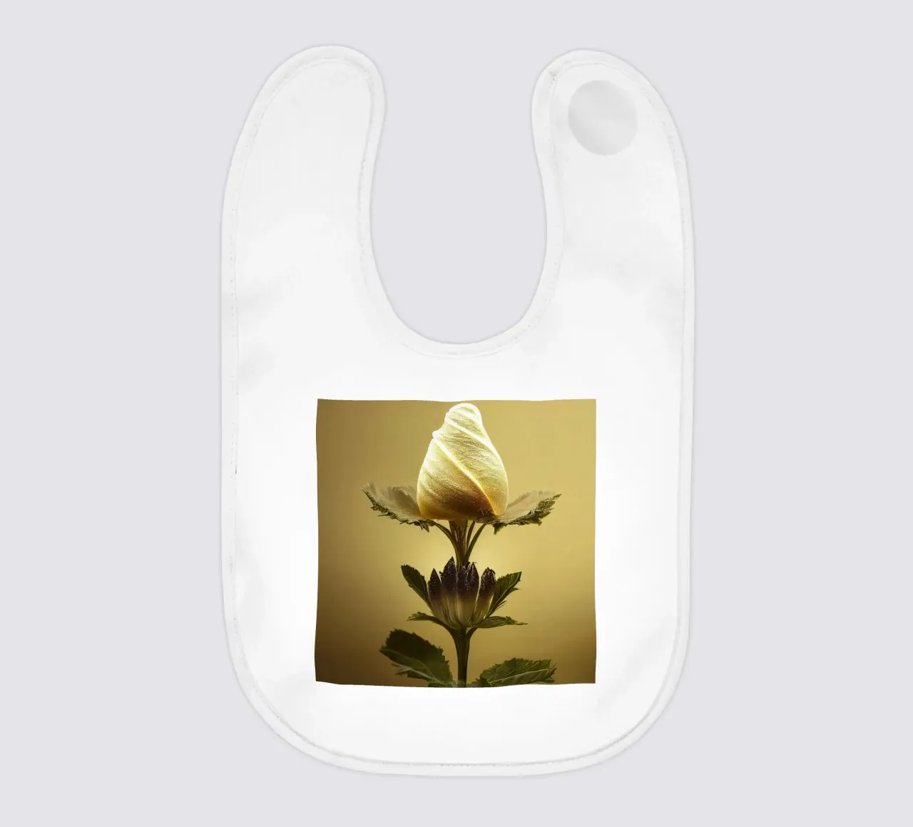 Makro Grat Malve Blume Babylätzchen von Bold Blooms