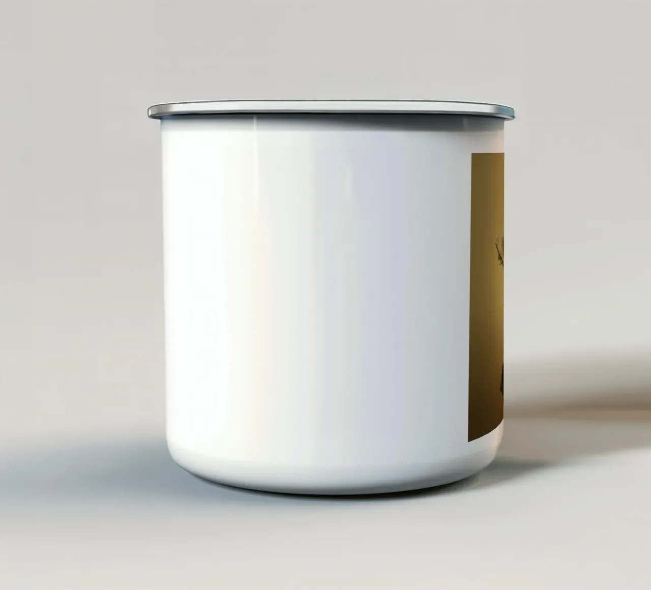 Makro Grat Malve Blume Emaille Tasse von Bold Blooms