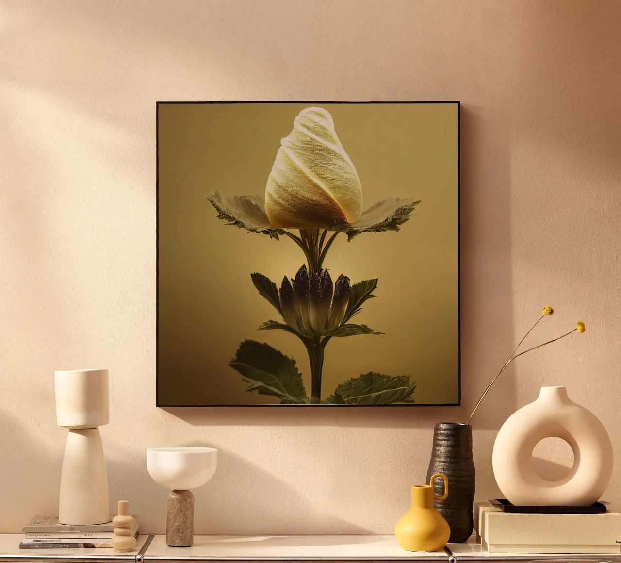 Macro bava di malva plexiglass da Bold Blooms