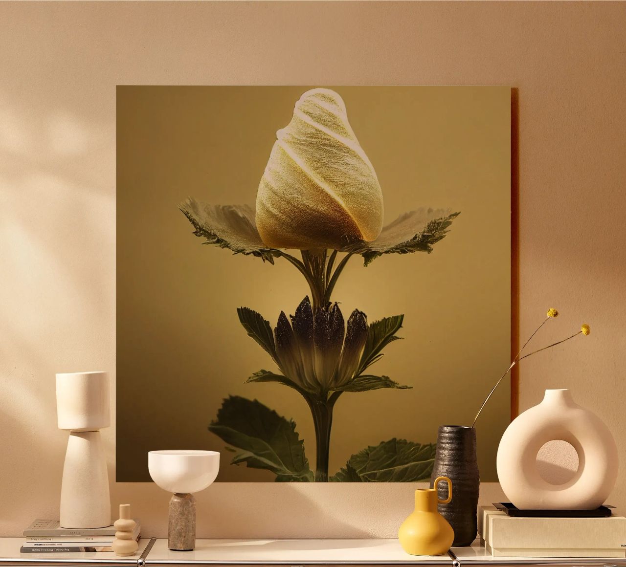 Macro bava di malva plexiglass da Bold Blooms