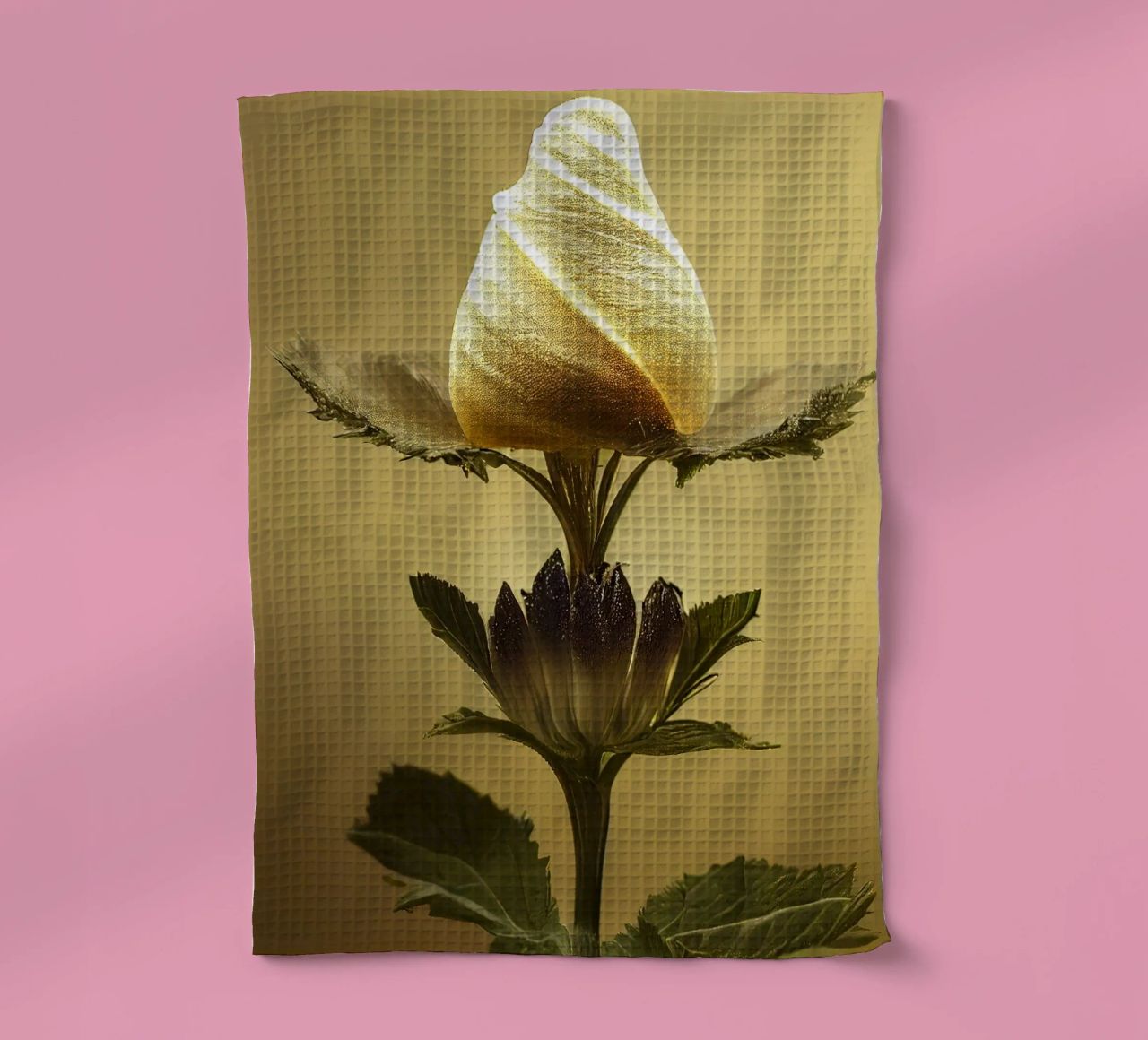 Macro bava di malva canovaccio da cucina da Bold Blooms