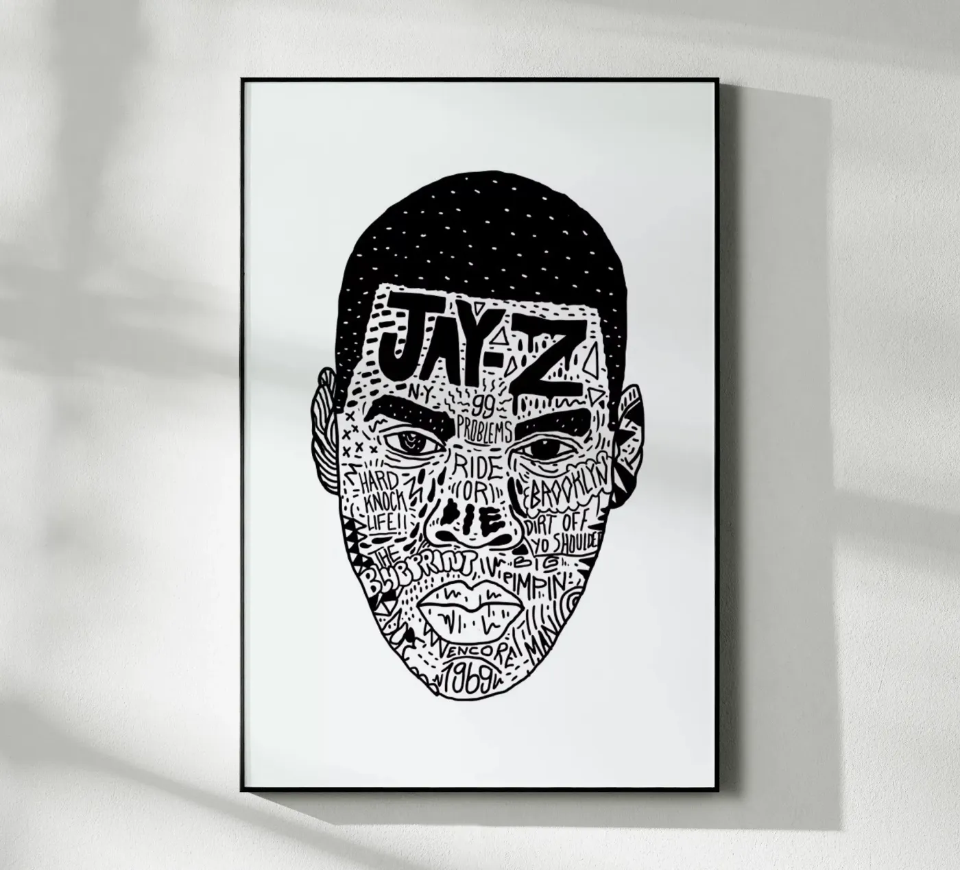 Jay Z Acryl-Glas von Nick Cocozza