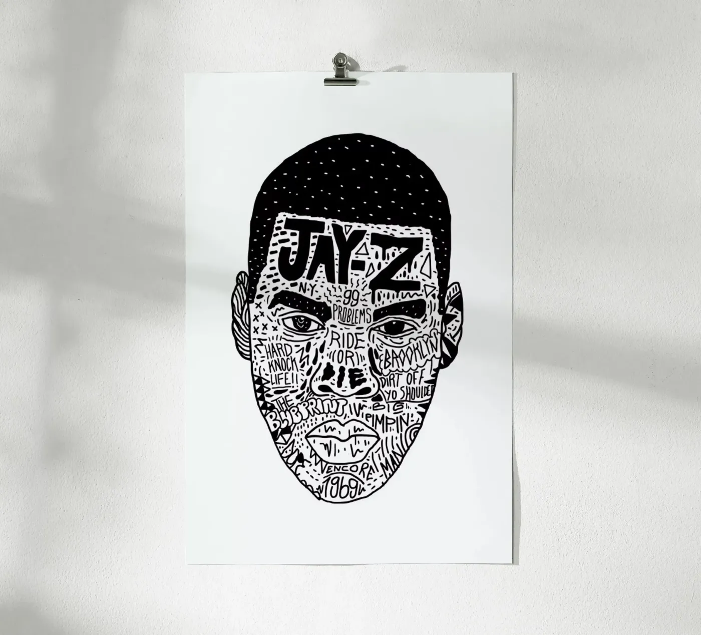 Jay Z poster van Nick Cocozza