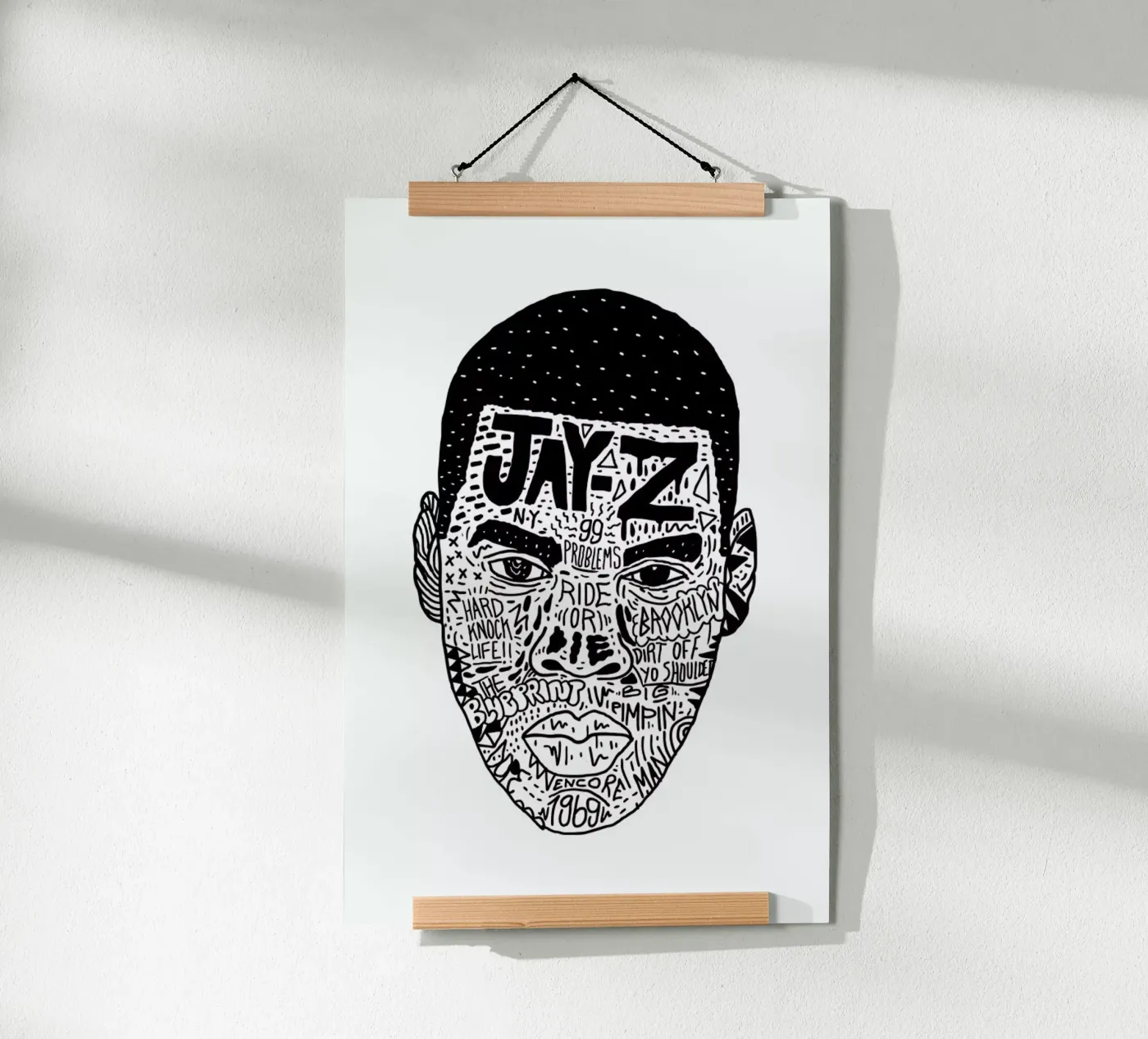 Jay Z poster van Nick Cocozza