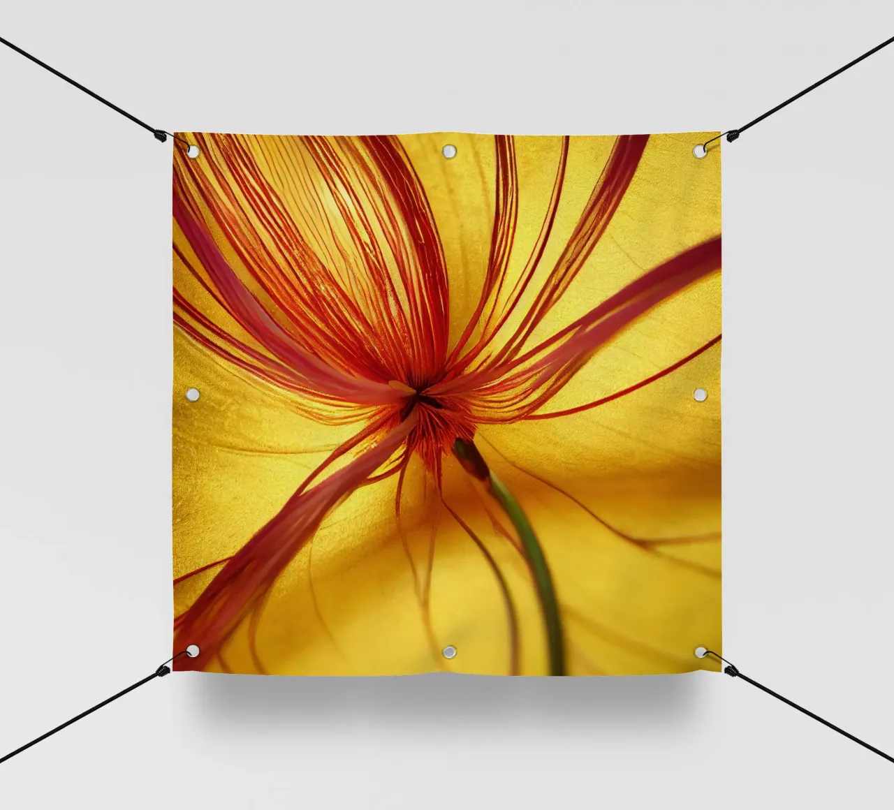 Macro Butea Monosperma Flower telo in pvc da Bold Blooms