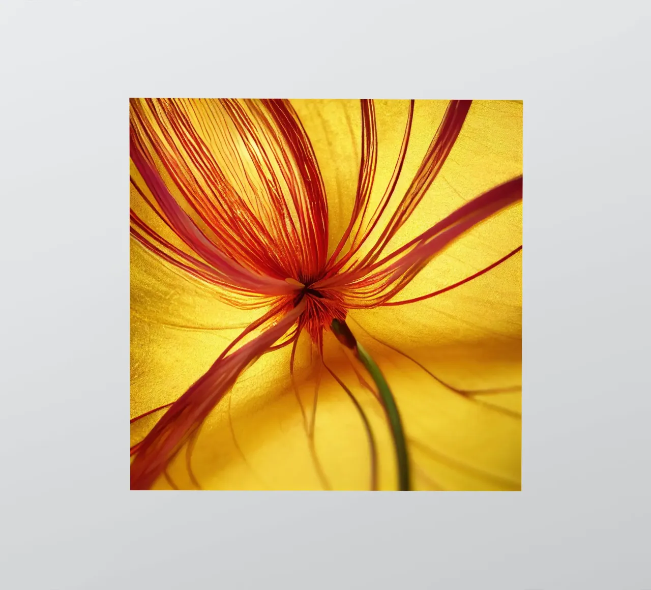 Macro Butea Monosperma Flower adesivo da Bold Blooms