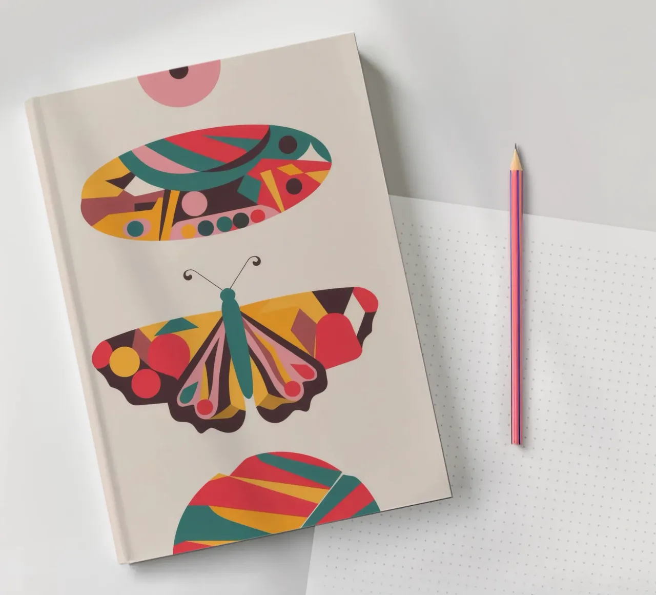 Abstract Butterfly notebook by Emery Kate