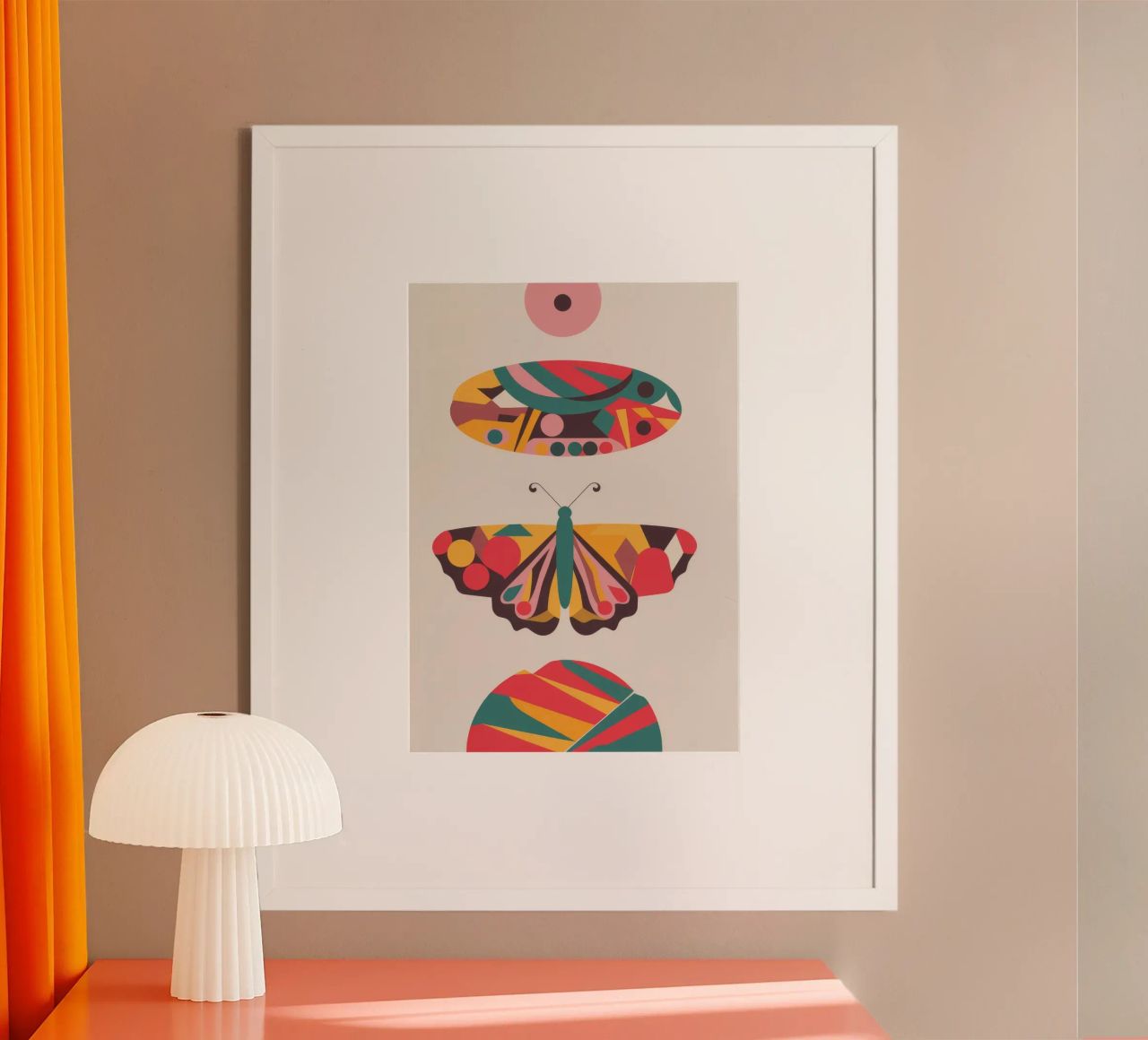 Abstrakter Schmetterling Poster von Emery Kate