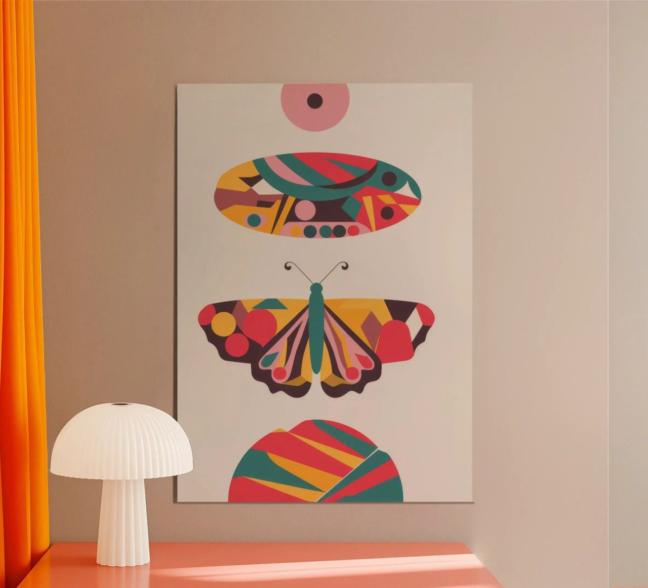 Abstrakter Schmetterling Poster von Emery Kate