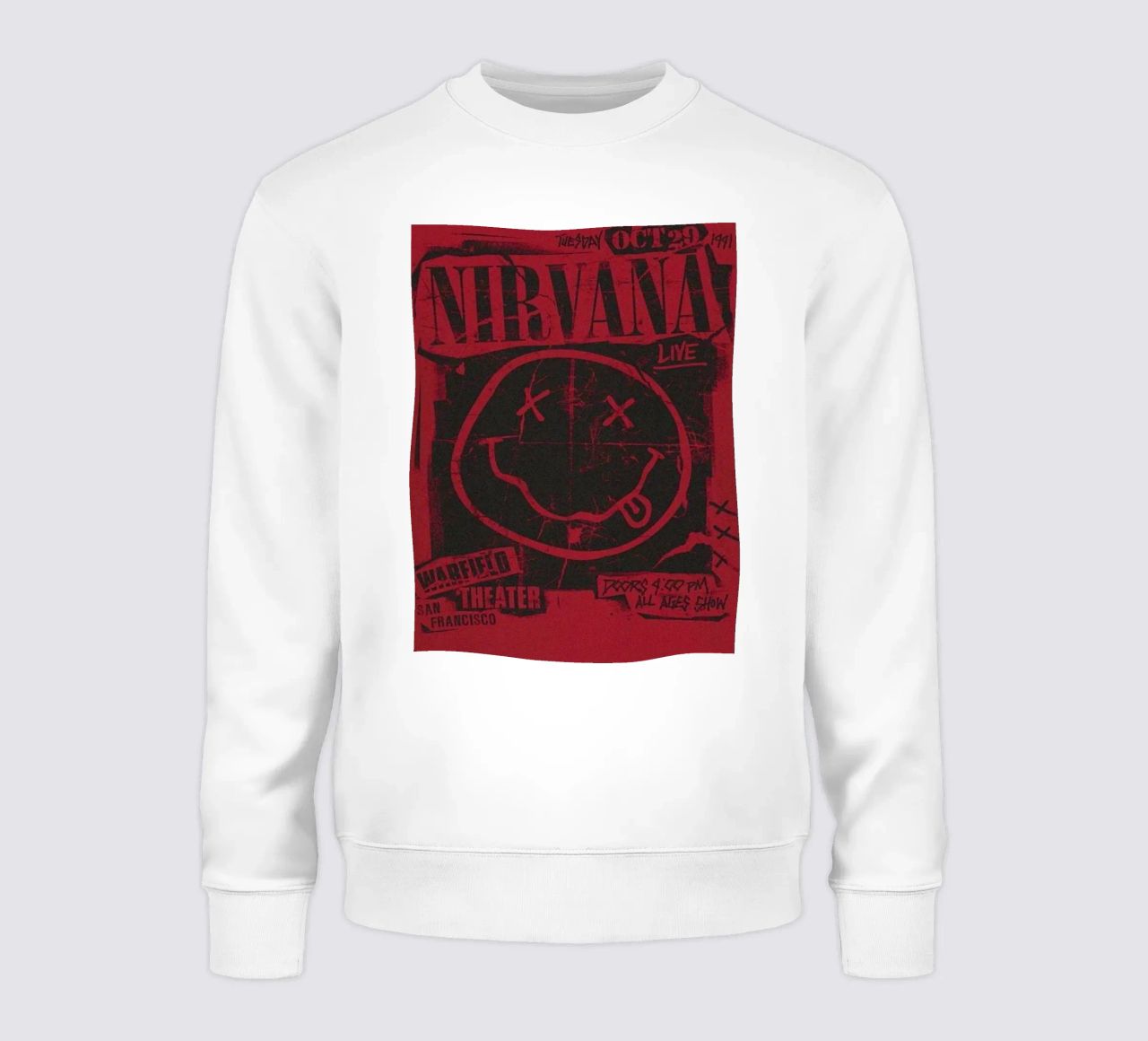 Nirvana Smiley Face felpa da SoundStudio