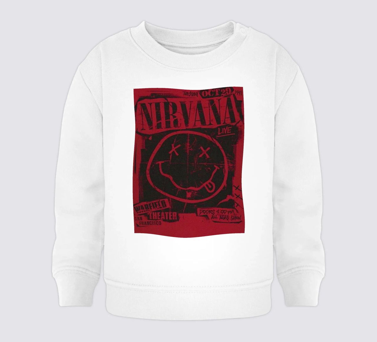 Nirvana Smiley Face felpa neonato da SoundStudio