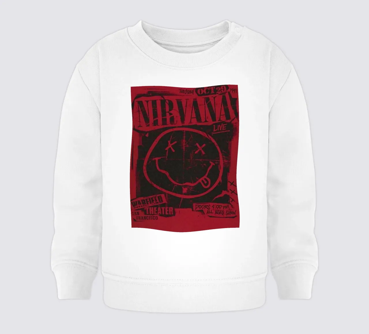 Nirvana Smiley Face felpa neonato da SoundStudio