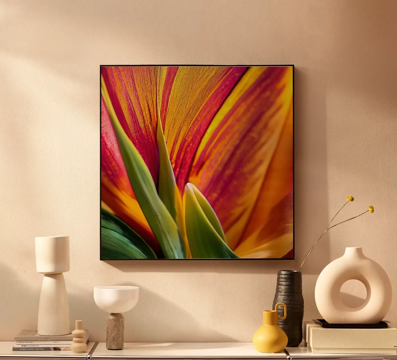 Macro fiore di giglio di Canna plexiglass da Bold Blooms