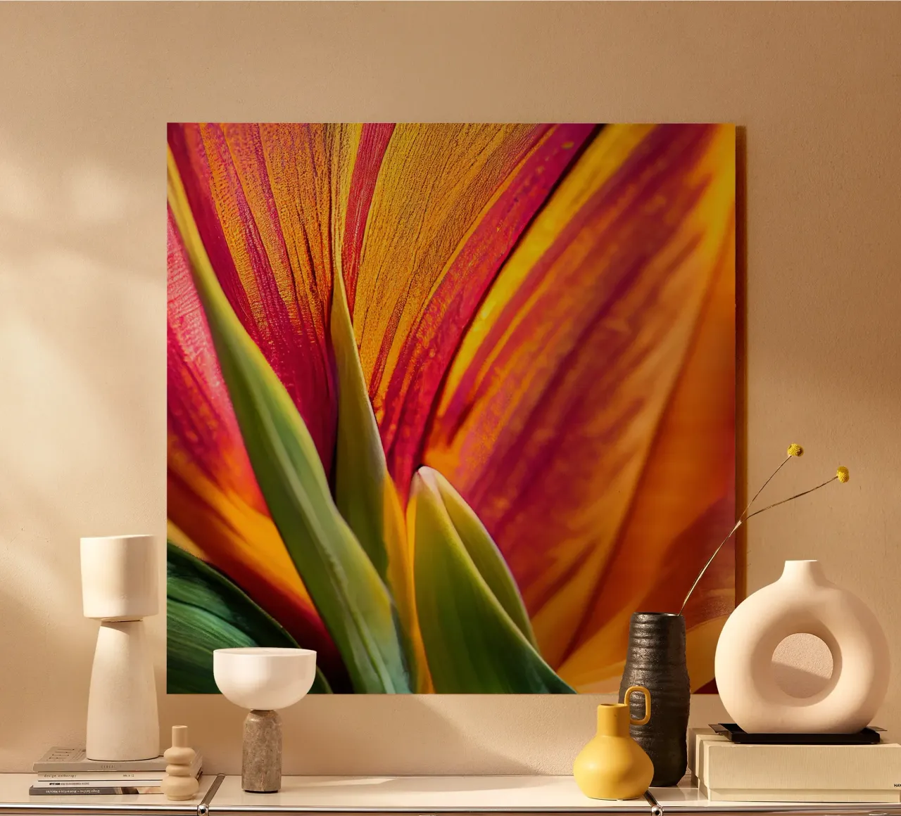 Macro fiore di giglio di Canna plexiglass da Bold Blooms