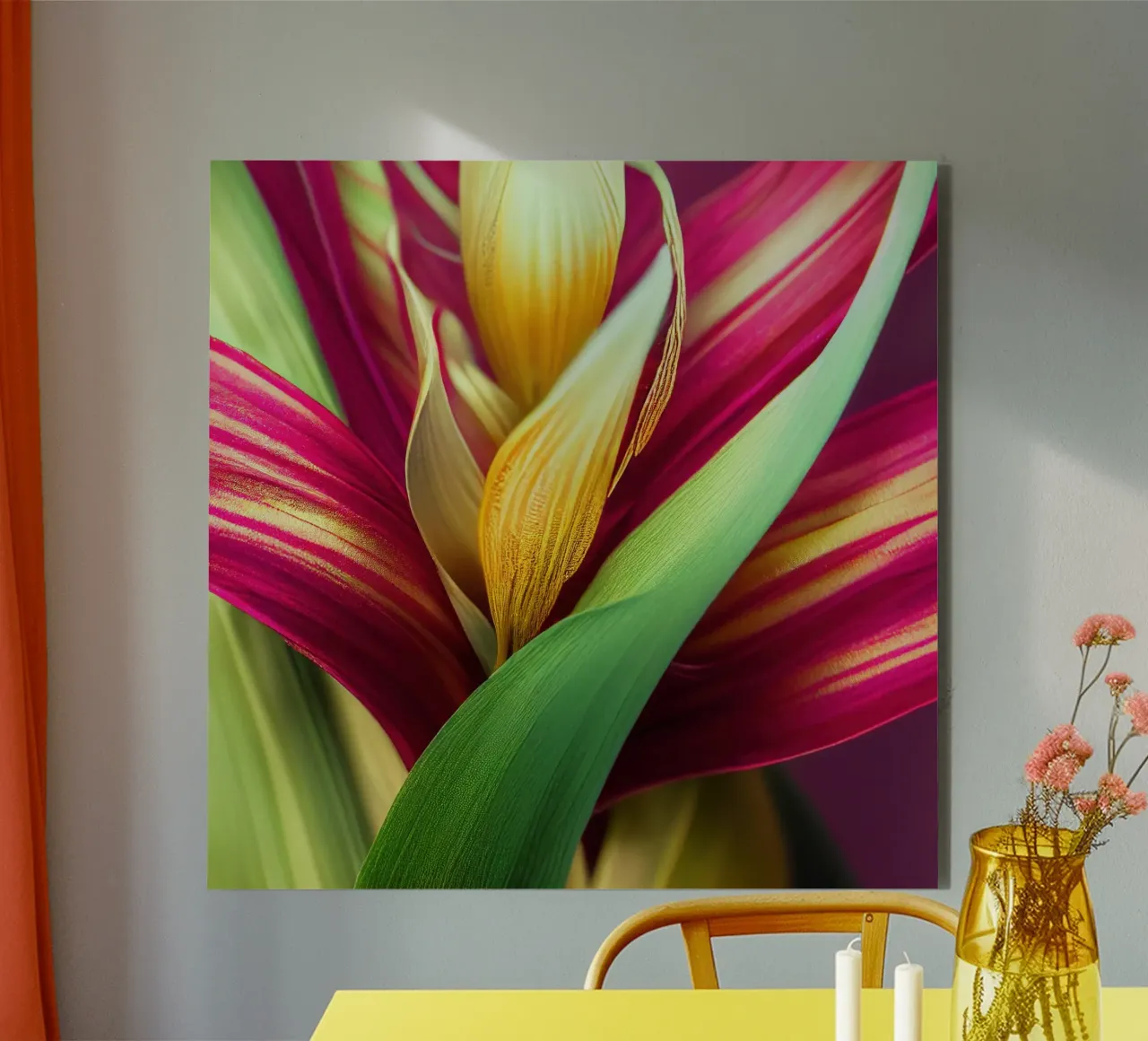 Macro fiore di giglio di Canna alluminio dibond da Bold Blooms