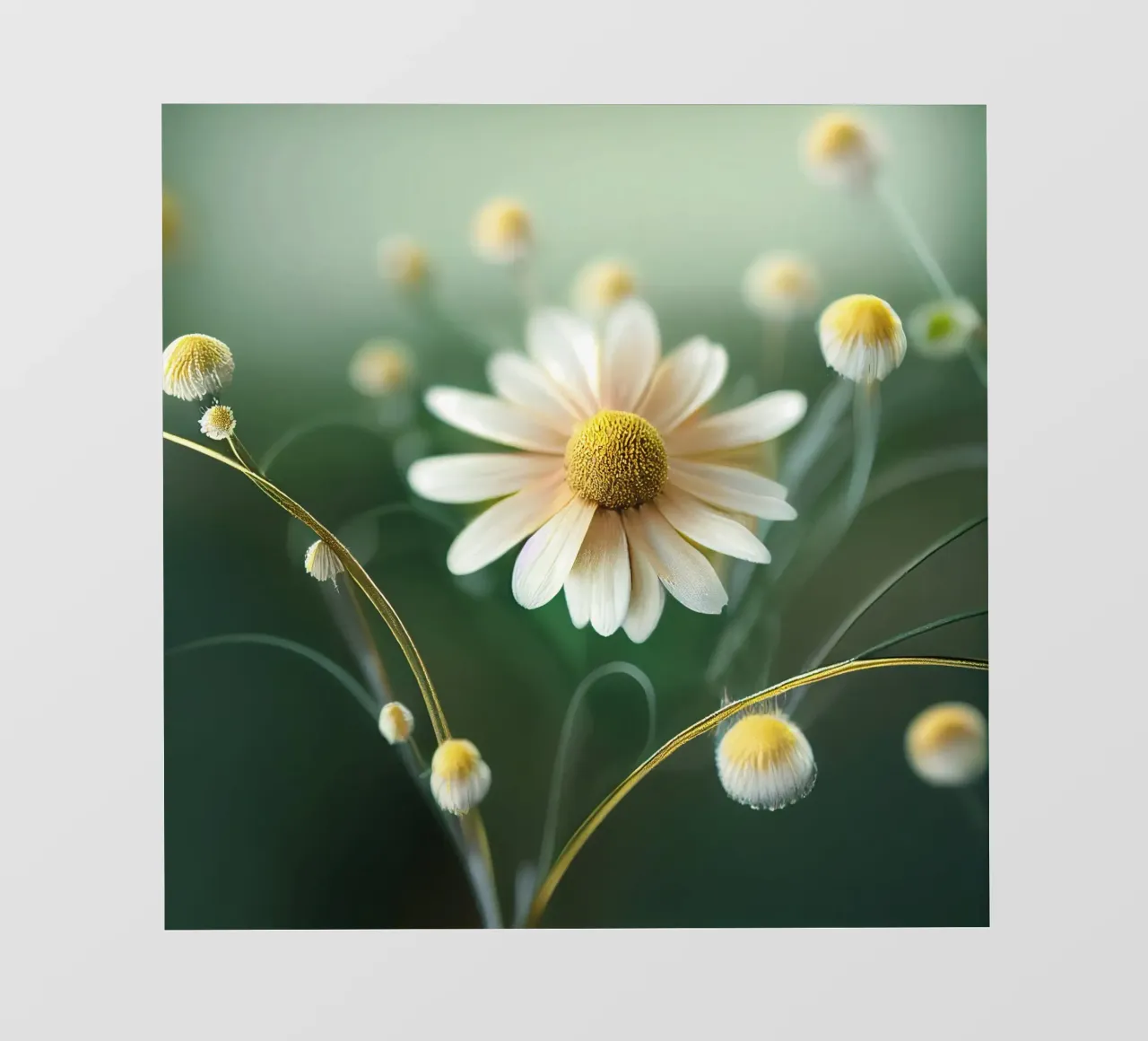 Fiore di camomilla macro pellicola backlit da Bold Blooms