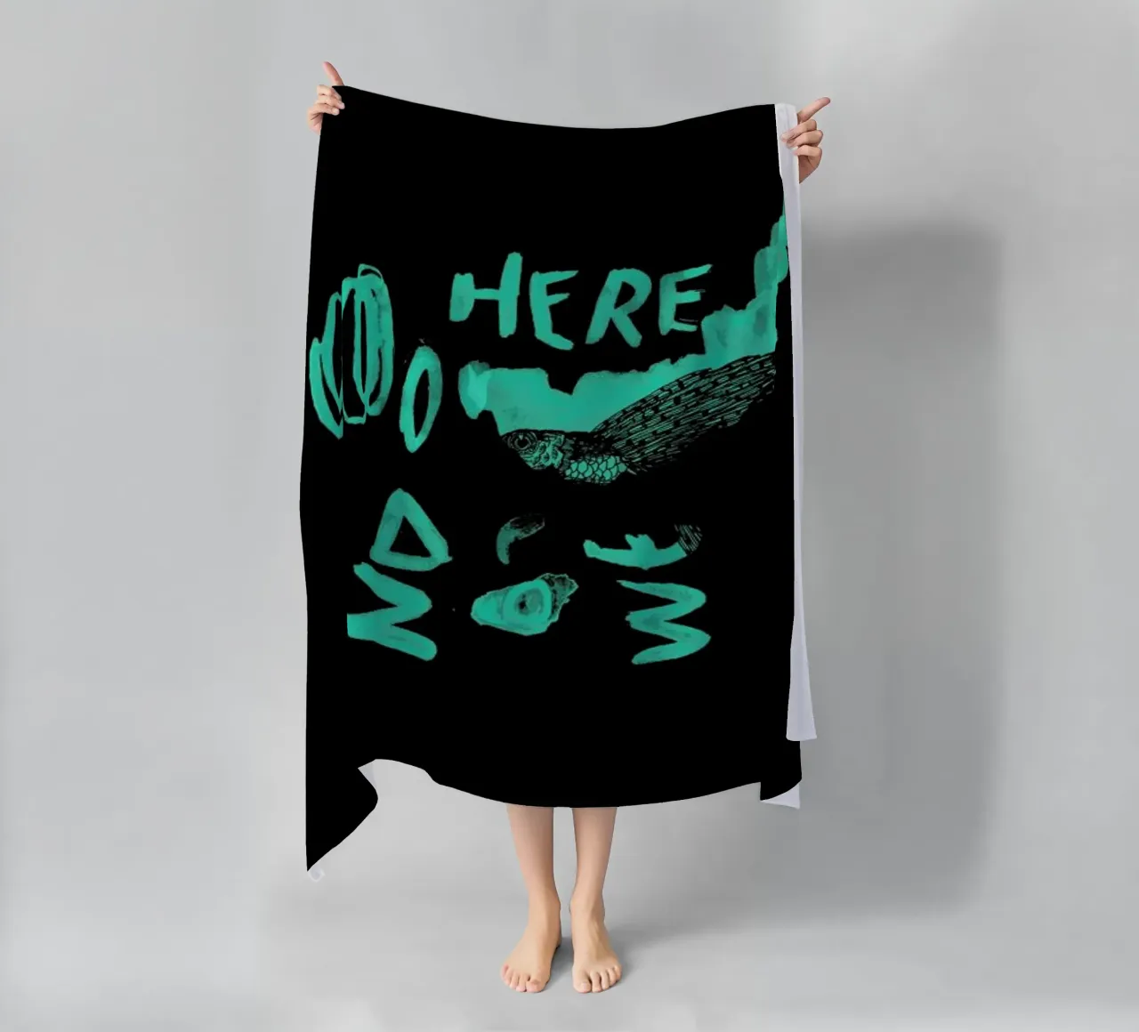 Nowhere beach towel by Daniela Roessler