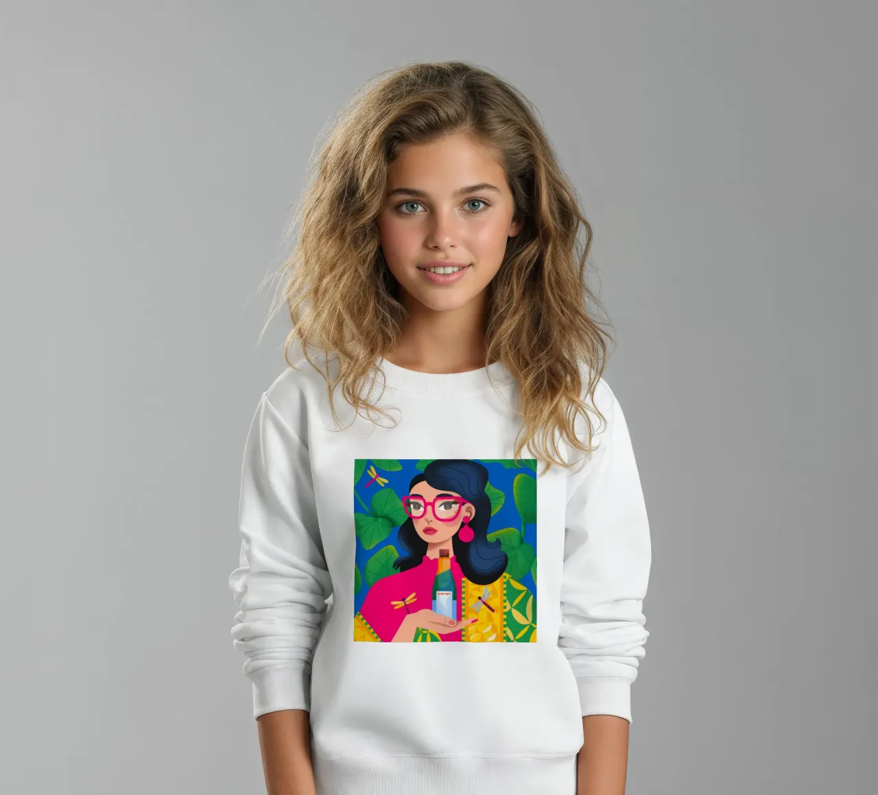 Ritratto in abito colorato felpa bambino da Emery Kate