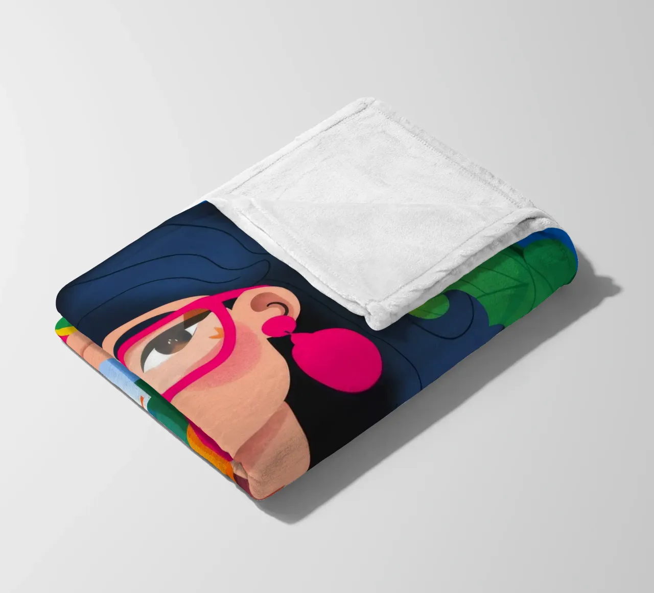 Ritratto in abito colorato coperta in pile da Emery Kate