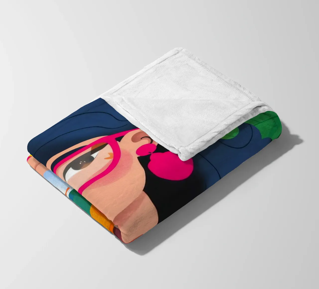 Ritratto in abito colorato coperta in pile da Emery Kate