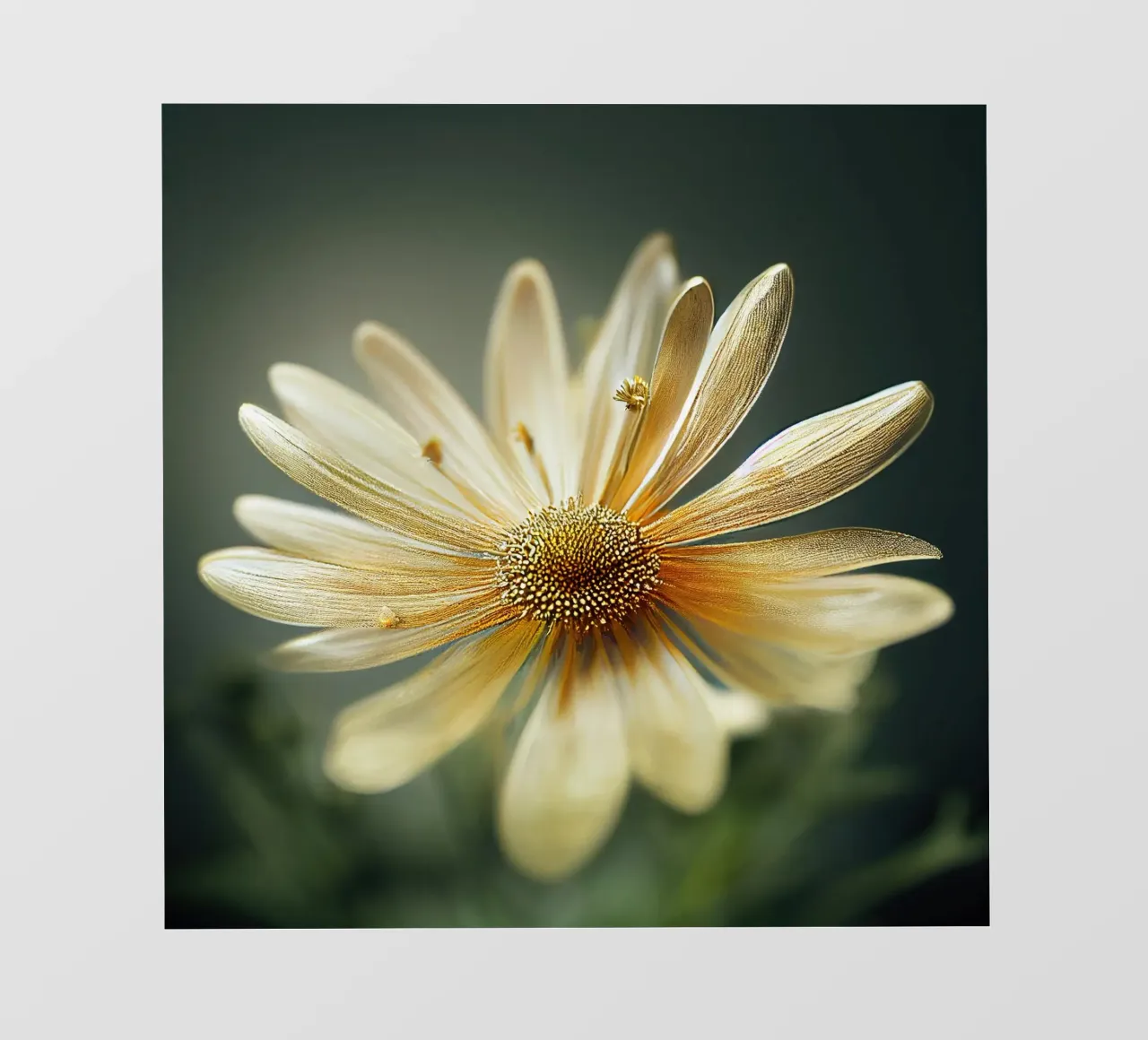 Fiore di camomilla macro telo in pvc da Bold Blooms